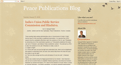 Desktop Screenshot of peacepublications.blogspot.com