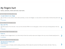 Tablet Screenshot of myfingershurt.blogspot.com
