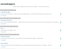 Tablet Screenshot of eavesdroppersblog.blogspot.com