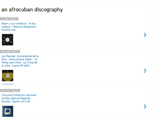 Tablet Screenshot of afrocuban-discography.blogspot.com