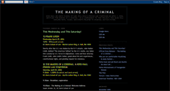 Desktop Screenshot of makingacriminal.blogspot.com