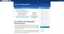 Desktop Screenshot of freetaxpreparation.blogspot.com