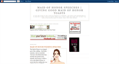 Desktop Screenshot of bestmaidofhonorspeeches.blogspot.com