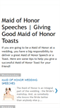 Mobile Screenshot of bestmaidofhonorspeeches.blogspot.com