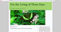 Desktop Screenshot of forthelivingofthesedays.blogspot.com