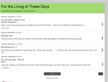 Tablet Screenshot of forthelivingofthesedays.blogspot.com