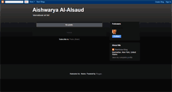 Desktop Screenshot of aishwaryaalsaud.blogspot.com