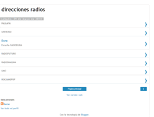 Tablet Screenshot of direccionesradios.blogspot.com