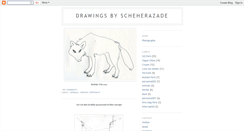 Desktop Screenshot of drawingsbyscheherazade.blogspot.com