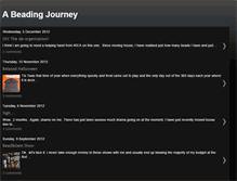 Tablet Screenshot of abeadingjourney.blogspot.com