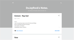 Desktop Screenshot of dxjayrocksnotes.blogspot.com