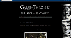 Desktop Screenshot of juegodetronos-spain-sub.blogspot.com