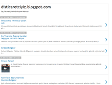 Tablet Screenshot of disticaretciyiz.blogspot.com