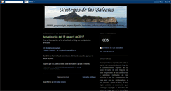Desktop Screenshot of misteriosdelasbaleares.blogspot.com