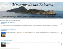 Tablet Screenshot of misteriosdelasbaleares.blogspot.com