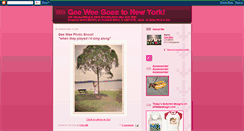 Desktop Screenshot of geeweegoestonewyork.blogspot.com