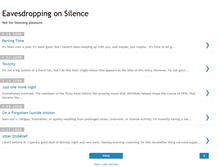 Tablet Screenshot of eavesdroppingonsilence.blogspot.com