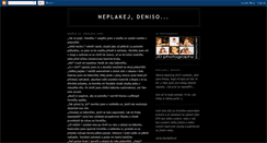 Desktop Screenshot of neplakej-deniso.blogspot.com