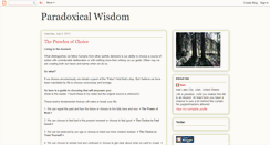 Desktop Screenshot of paradoxicalwisdom.blogspot.com