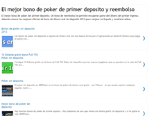 Tablet Screenshot of primer-deposito-poker.blogspot.com