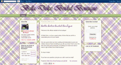 Desktop Screenshot of belladolcebridalboutique.blogspot.com