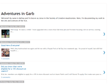 Tablet Screenshot of adventuresingarb.blogspot.com