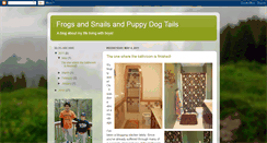 Desktop Screenshot of frogsandsnailsandtails.blogspot.com