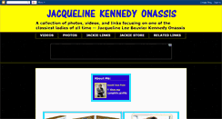 Desktop Screenshot of jackie-kennedy.blogspot.com