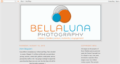 Desktop Screenshot of bellalunaphotography.blogspot.com