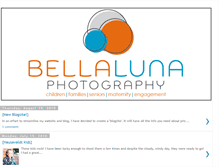 Tablet Screenshot of bellalunaphotography.blogspot.com