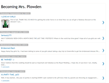Tablet Screenshot of becomingmrsplowden.blogspot.com
