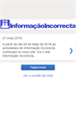 Mobile Screenshot of informacaoincorrecta.blogspot.com