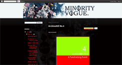 Desktop Screenshot of minorityvogue.blogspot.com