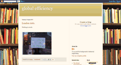Desktop Screenshot of globalefficiency.blogspot.com