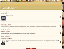 Tablet Screenshot of globalefficiency.blogspot.com