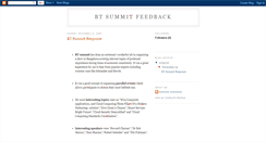 Desktop Screenshot of btsummitfeedback.blogspot.com