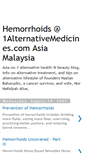 Mobile Screenshot of 1alternativemedicines-hemorrhoids.blogspot.com