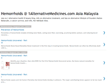 Tablet Screenshot of 1alternativemedicines-hemorrhoids.blogspot.com