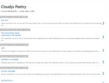 Tablet Screenshot of cloudys-poetry.blogspot.com