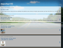 Tablet Screenshot of deportea100.blogspot.com