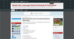 Desktop Screenshot of mediainformasilowongankerja.blogspot.com
