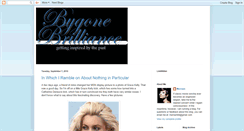 Desktop Screenshot of bygonebrilliance.blogspot.com