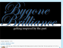 Tablet Screenshot of bygonebrilliance.blogspot.com