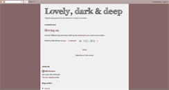 Desktop Screenshot of lovelydarkanddeep.blogspot.com