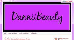 Desktop Screenshot of danniibeauty.blogspot.com