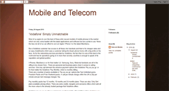 Desktop Screenshot of mobileandtelecom.blogspot.com