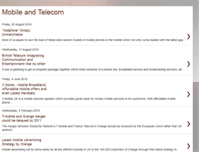 Tablet Screenshot of mobileandtelecom.blogspot.com