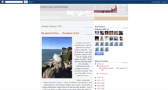 Desktop Screenshot of pastorjaysponderings.blogspot.com