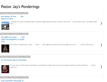 Tablet Screenshot of pastorjaysponderings.blogspot.com