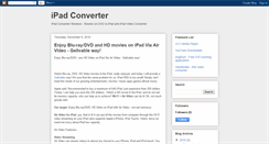 Desktop Screenshot of ipad-converter.blogspot.com